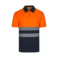   Tricou polo cu maneci scurte, Unisex, 2502E11708, Velilla, Poliester, Albastru, M