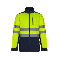   Jacheta soft shell bicolor, Unisex, 2502E12008, Velilla, Poliester, Elastan, Albastru, 3XL