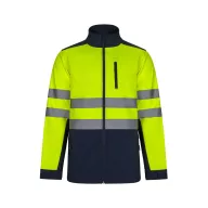   Jacheta soft shell bicolor, Unisex, 2502E12016, Velilla, Poliester, Elastan, Albastru, XL