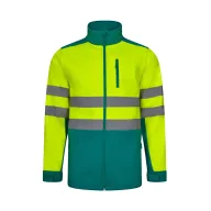   Jacheta soft shell bicolor, Unisex, 2502E12029, Velilla, Poliester, Elastan, Verde, XL