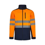   Jacheta soft shell bicolor, Unisex, 2502E12017, Velilla, Poliester, Elastan, Albastru, XL