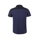 Tricou polo pique stretch bicolor cu maneci scurte, Unisex, 2502E13703, Velilla, Poliester, Elastan, Albastru, M