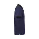 Tricou polo pique stretch bicolor cu maneci scurte, Unisex, 2502E13703, Velilla, Poliester, Elastan, Albastru, M