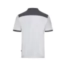Tricou polo pique stretch bicolor cu maneci scurte, Unisex, 2502E13694, Velilla, Poliester, Elastan, Alb, 3XL
