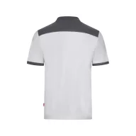   Tricou polo pique stretch bicolor cu maneci scurte, Unisex, 2502E13694, Velilla, Poliester, Elastan, Alb, 3XL