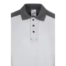 Tricou polo pique stretch bicolor cu maneci scurte, Unisex, 2502E13694, Velilla, Poliester, Elastan, Alb, 3XL