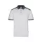 Tricou polo pique stretch bicolor cu maneci scurte, Unisex, 2502E13699, Velilla, Poliester, Elastan, Alb, XS