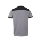 Tricou polo pique stretch bicolor cu maneci scurte, Unisex, 2502E13717, Velilla, Poliester, Elastan, Gri, M