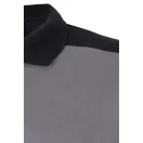 Tricou polo pique stretch bicolor cu maneci scurte, Unisex, 2502E13717, Velilla, Poliester, Elastan, Gri, M