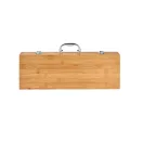 Set ustensile gratar, Everestus, 22FEB1481, 160x455x65 mm, Bambus., Otel, Natur