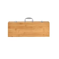   Set ustensile gratar, Everestus, 22FEB1481, 160x455x65 mm, Bambus., Otel, Natur