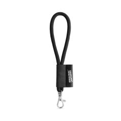   Lanyard Tube Short Set, 300 - Negru, 21MAR3140, Lanyard'IN by AleXer, ø8x175 mm, Poliamida