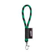   Lanyard Tube Short Set, 358 - Negru, 21MAR3149, Lanyard'IN, ø8x175 mm, Poliamida