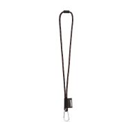   Lanyard Nautic Long Set, 354 - Negru, 21MAR3075, Lanyard'IN, ø8x470 mm, Poliester