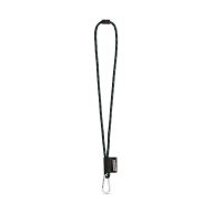   Lanyard Nautic Long Set, 358 - Negru, 21MAR3078, Lanyard'IN, ø8x470 mm, Poliester