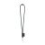 Lanyard Nautic Long Set, 358 - Negru, 21MAR3078, Lanyard'IN, ø8x470 mm, Poliester