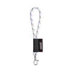   Lanyard Nautic Short Set, 301 - Alb, 21MAR3079, Lanyard'IN, ø8x175 mm, Poliester