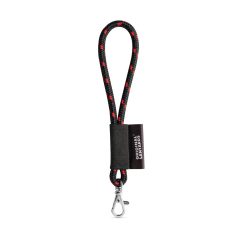   Lanyard Nautic Short Set, 354 - Negru, 21MAR3086, Lanyard'IN, ø8x175 mm, Poliester