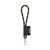 Lanyard Nautic Short Set, 357 - Negru, 21MAR3088, Lanyard'IN, ø8x175 mm, Poliester