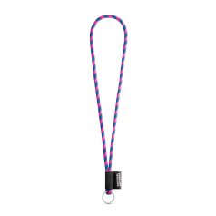   Lanyard Tube Long Set I, 366 - Roz hexacrom, 21MAR3108, Lanyard'IN, ø8x470 mm, Poliamida