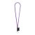 Lanyard Tube Long Set I, 366 - Roz hexacrom, 21MAR3108, Lanyard'IN, ø8x470 mm, Poliamida