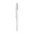 KIWU Chrome. ABS ballpoint with shiny finish and top with chrome finish, White
