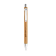 GREENY. Ball pen and mechanical pencil set, Bamboo, Natural