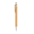 GREENY. Ball pen and mechanical pencil set, Bamboo, Natural
