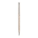 DEVIN. Ball pen, Wheat straw fiber, Light natural