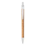NATURA. Ball pen, Cork and aluminium, Natural