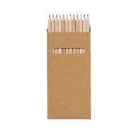 Pencil box with 12 coloured pencils, Cardboard, no colour
