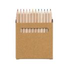 Pencil box with 12 coloured pencils, Cardboard, no colour