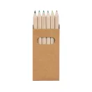 Pencil box with 6 coloured pencils, Cardboard, no colour