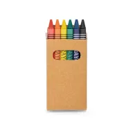 Box with 6 crayon, Cardboard, no colour