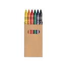 Box with 6 crayon, Cardboard, no colour
