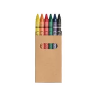 Box with 6 crayon, Cardboard, no colour
