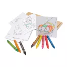 Set de colorat cu 8 creioane, 180x90x10 mm, Everestus, 20APR023, carton, natur