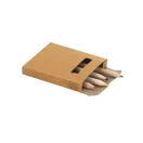 Set micut de colorat cu 6 creioane, 73x89x12 mm, Everestus, 20APR025, carton, natur