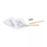   Set micut de colorat cu 6 creioane, 73x89x12 mm, Everestus, 20APR025, carton, natur