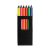 Set 6 creioane colorate, Everestus, 20FEB0288, Lemn, Negru
