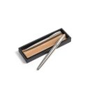 Set instrumente de scris, 2410E24654, Everestus, 150 x 45 x 20 mm, Otel, Argintiu satinat