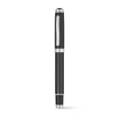 Set 2 pixuri metalice, cutie cadou din piele ecologica, Everestus, CS, metal si fibra de carbon, negru