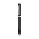 Set 2 pixuri metalice, cutie cadou din piele ecologica, Everestus, CS, metal si fibra de carbon, negru