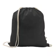   Saculet cu snur, 2502E14911, Everestus, 370 x 410 mm, Bumbac, Poliester, Negru