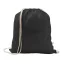 Saculet cu snur, 2502E14911, Everestus, 370 x 410 mm, Bumbac, Poliester, Negru