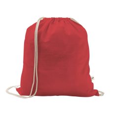   Saculet cu snur, 2502E14913, Everestus, 370 x 410 mm, Bumbac, Poliester, Rosu