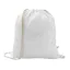 Saculet cu snur, 2502E14907, Everestus, 370 x 410 mm, Bumbac, Poliester, Alb