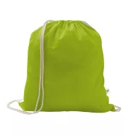   Saculet cu snur, 2502E14916, Everestus, 370 x 410 mm, Bumbac, Poliester, Verde deschis