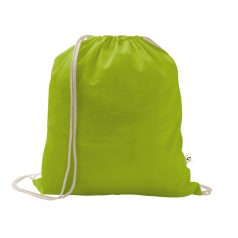   Saculet cu snur, 2502E14916, Everestus, 370 x 410 mm, Bumbac, Poliester, Verde deschis