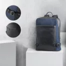 Rucsac sport casual, Branve, 22FEB0436, 320x430x125 mm, Piele ecologica, Albastru